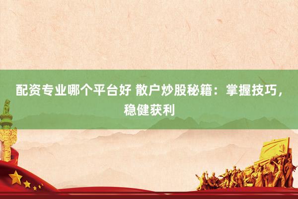 配资专业哪个平台好 散户炒股秘籍：掌握技巧，稳健获利